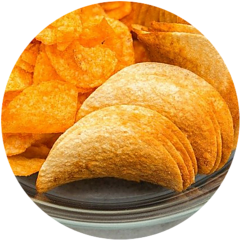 Image of a bowl of salty snacks