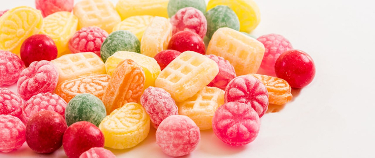 bright coloured candy